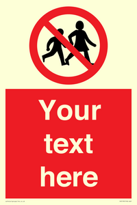 Custom No Children Sign